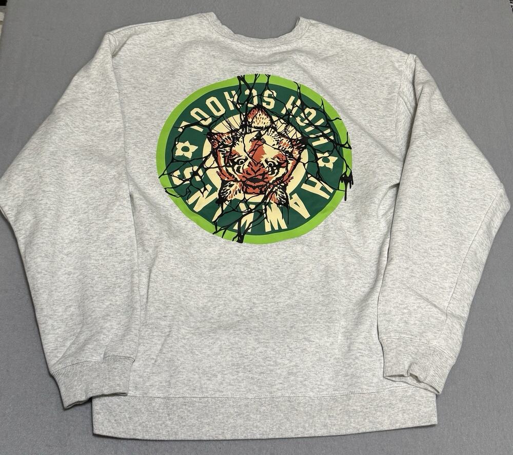 Stranger Things RSVLTS Hawkins High School Demogorgon Grey Sweatshirt Medium